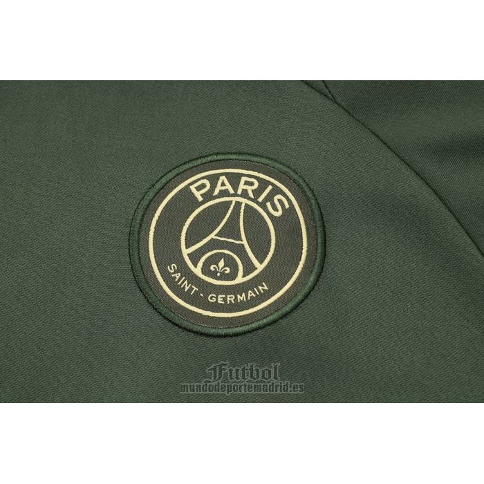 Chandal de Sudadera del Paris Saint-Germain Jordan Nino 2023-2024 Verde